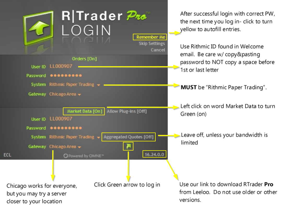 1. Required First Step! - Rithmic Trader Pro - Leeloo ...